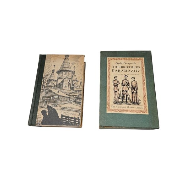 The Brothers Karamazov 1943 w/ Slipcase Dostoyevsky Illustrated Modern Library - Picture 6 of 16